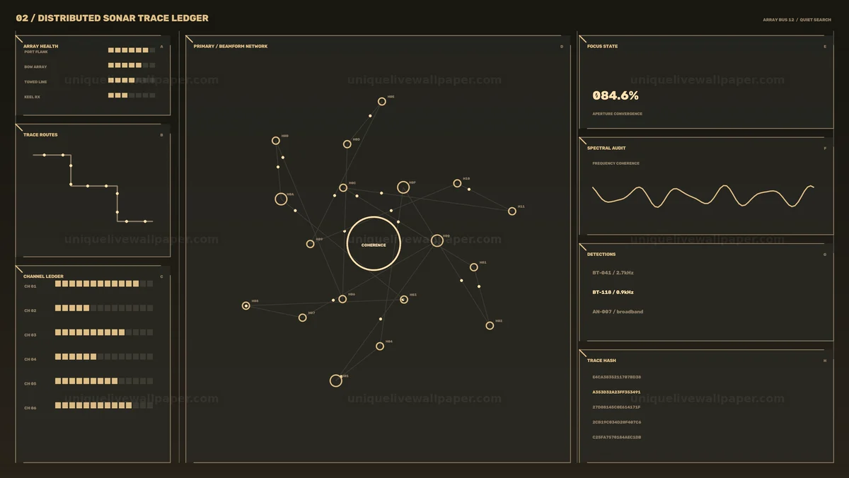 Sonar Monitoring HUD Seamless Loop