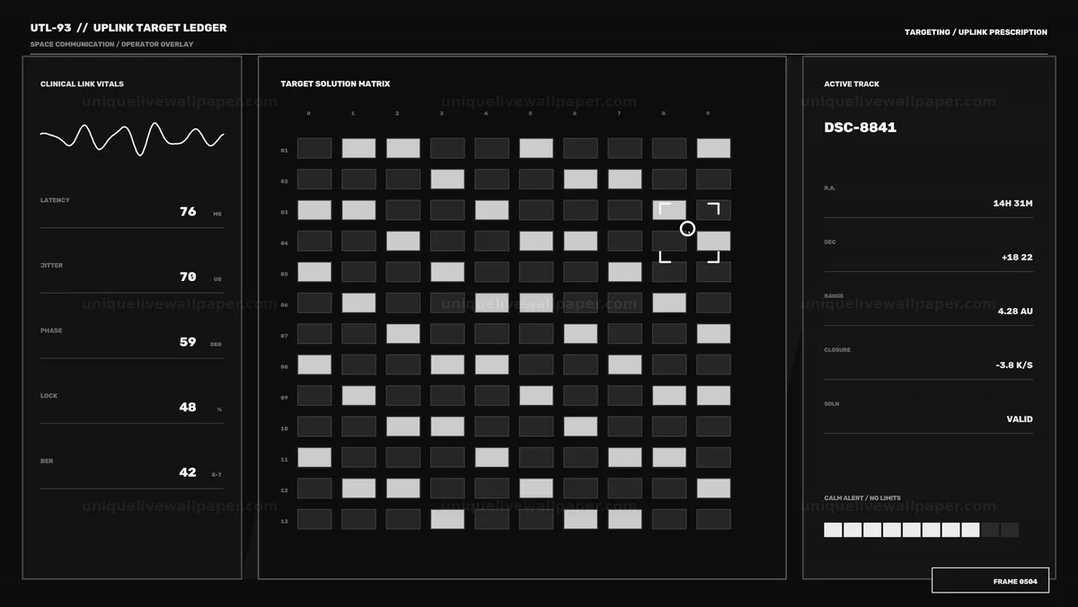 Space Communication HUD Overlay Interface