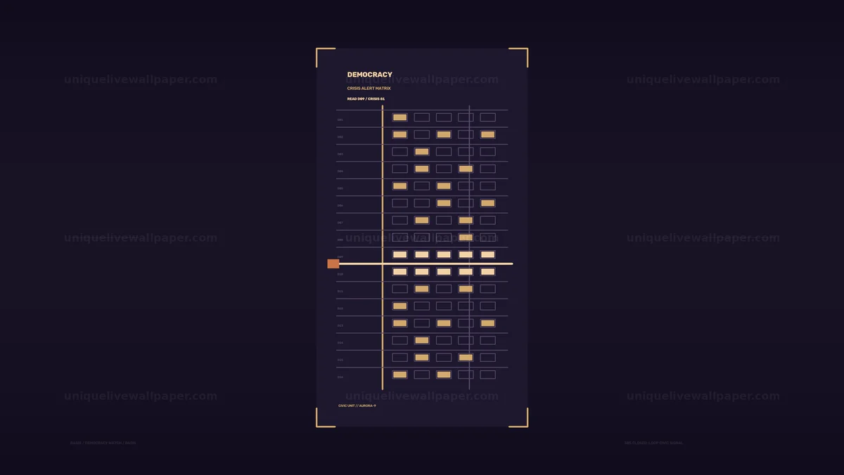 Democracy Crisis Alert Matrix Seamless Loop