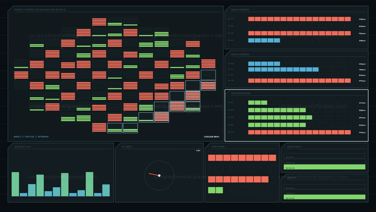 Industrial Control Dashboard Status Seamless Loop