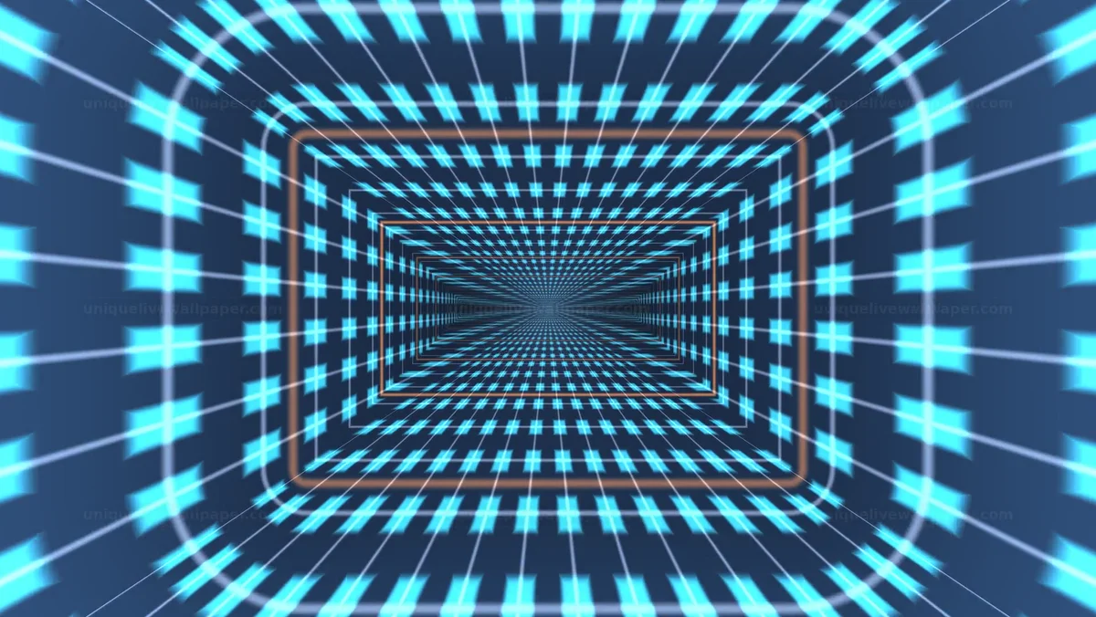 Watermarked thumbnail for Abstract warp speed transition creates a sense of movement and depth