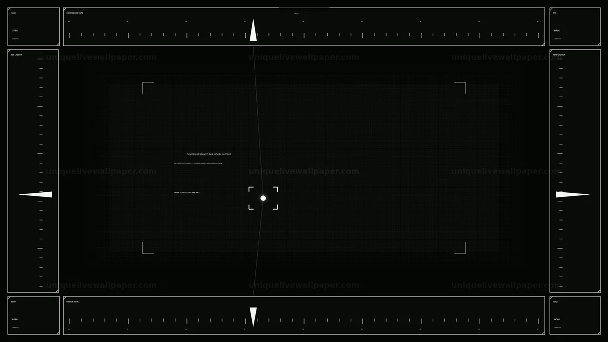 AI Model Confidence Diagnostic HUD Seamless Loop