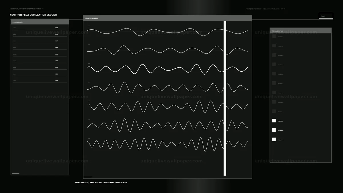 Nuclear Flux Monitoring Control HUD Seamless Loop