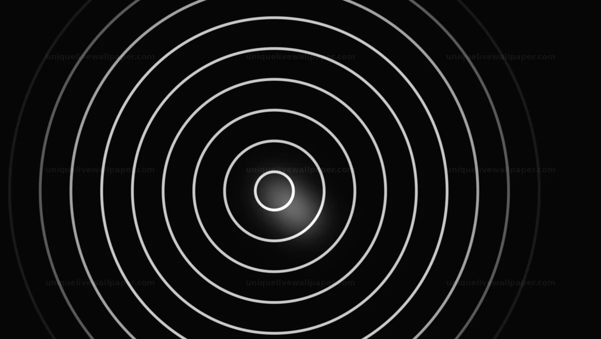 Watermarked thumbnail for Black and White Expanding Rings Background Seamless Loop