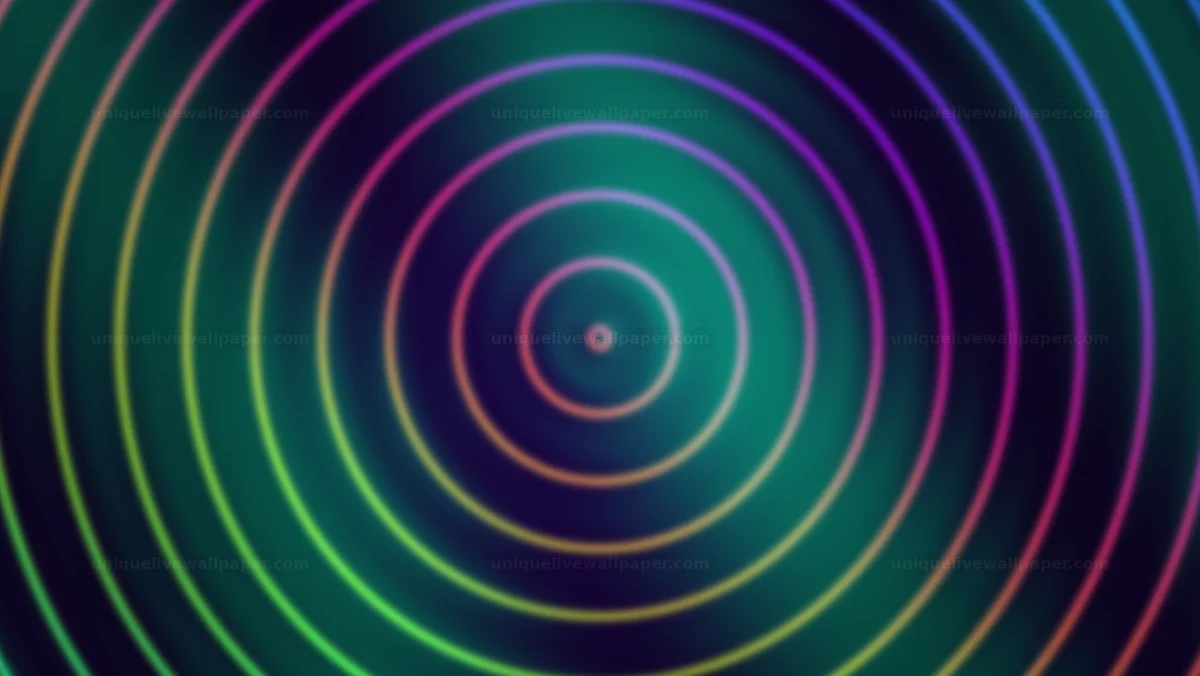 Watermarked thumbnail for Colorful Concentric Ripple Background Seamless Loop