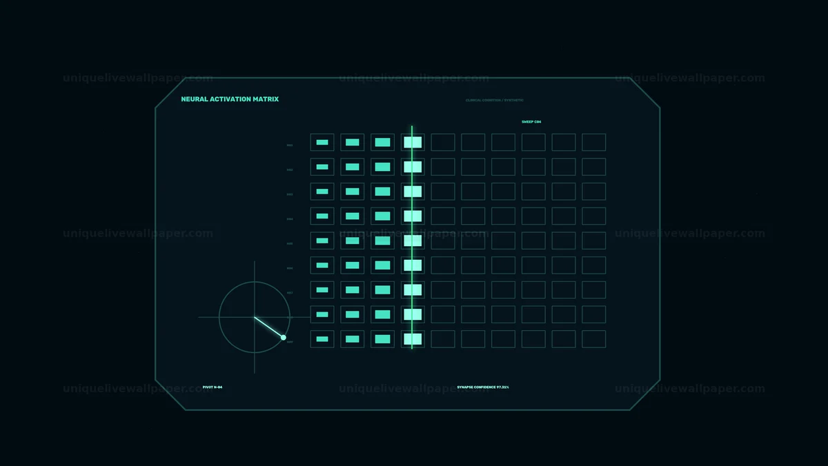 AI Cognition Data Screen Neural Matrix Seamless Loop