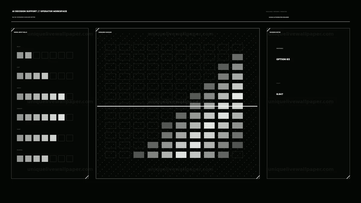 Watermarked thumbnail for AI Decision Support Dashboard Seamless Loop