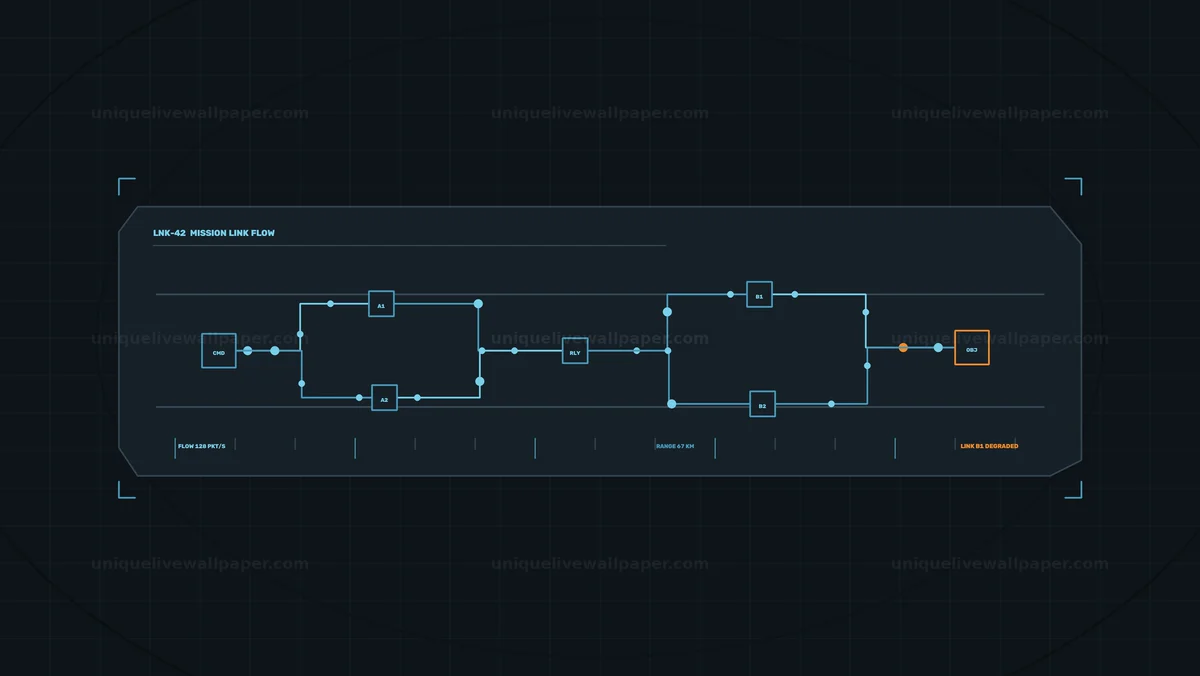 Combat Mission Link Status HUD Seamless Loop