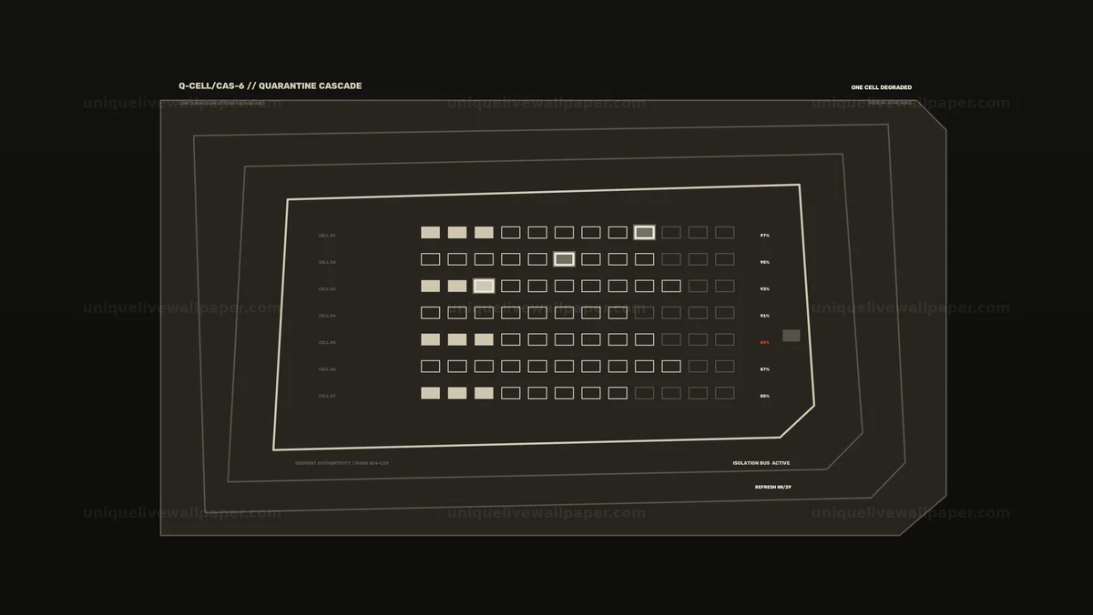 Contamination Status Dashboard HUD Seamless Loop