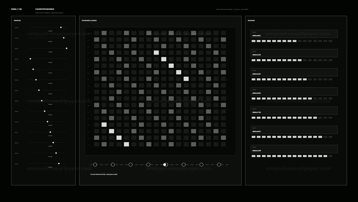 Deep Space Radar Interface Animation Seamless Loop