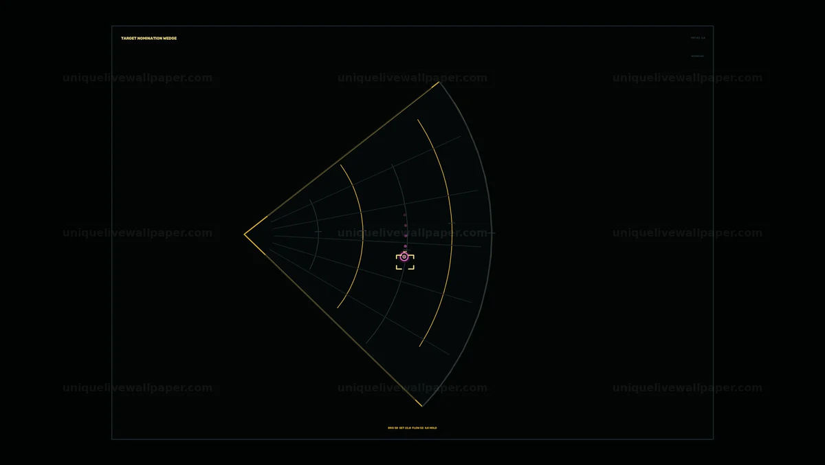 Defense Intelligence Target Nomination Radar HUD Seamless Loop