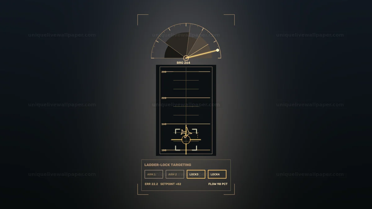 Watermarked thumbnail for Military Aircraft Targeting HUD Lock Seamless Loop