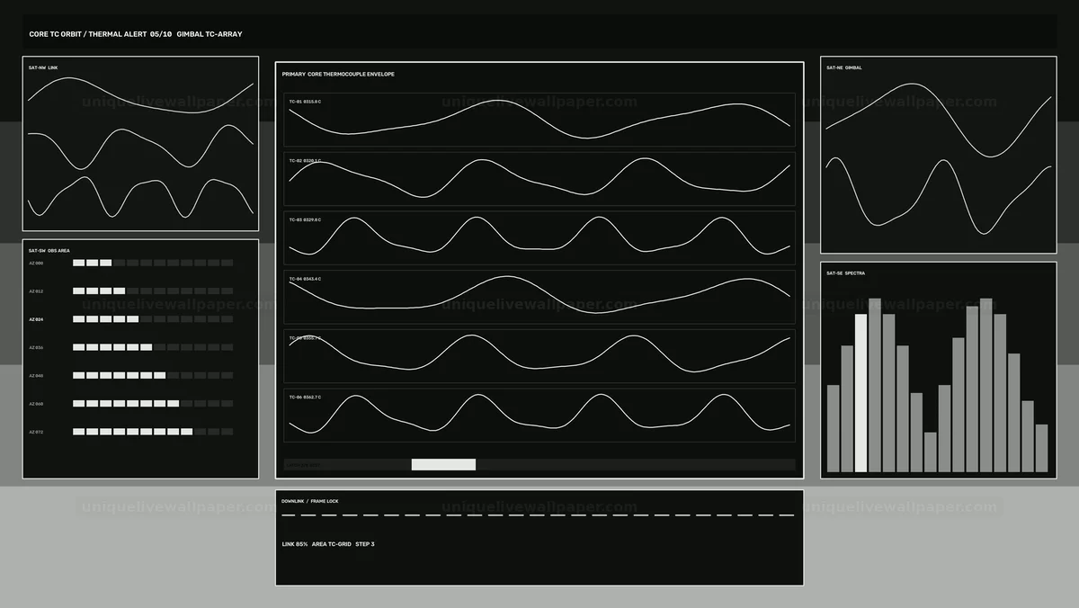 Watermarked thumbnail for Nuclear Plant Thermal Alert Dashboard Seamless Loop