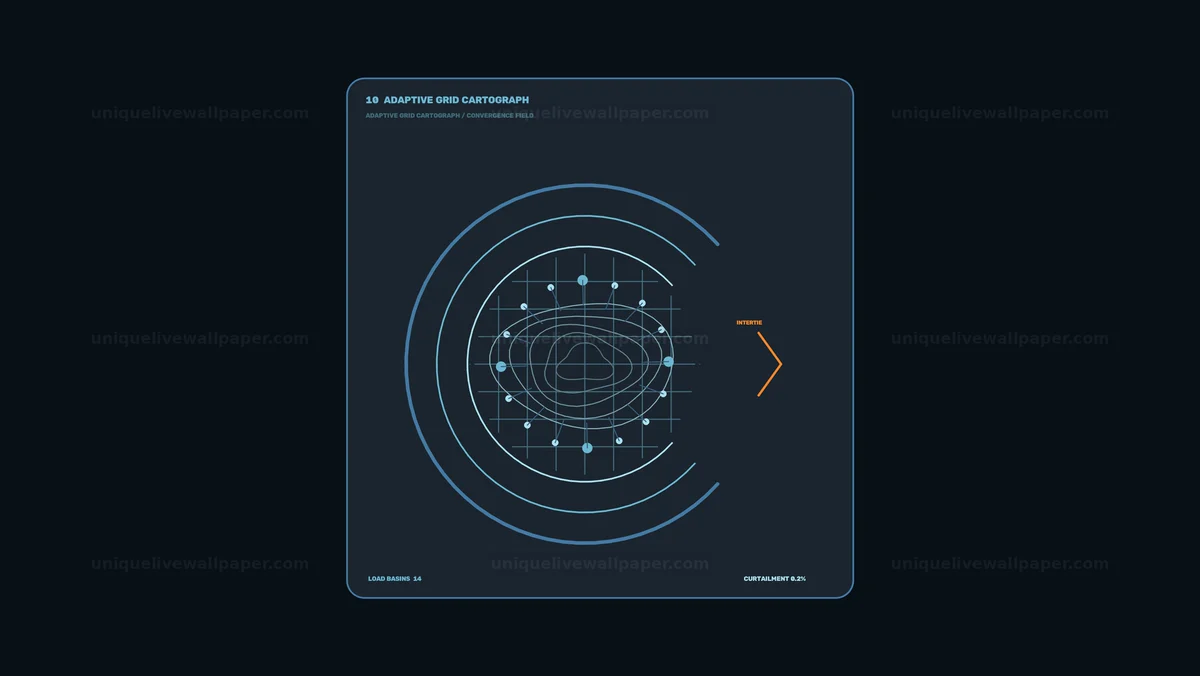 Power Grid Sustainability HUD Seamless Loop