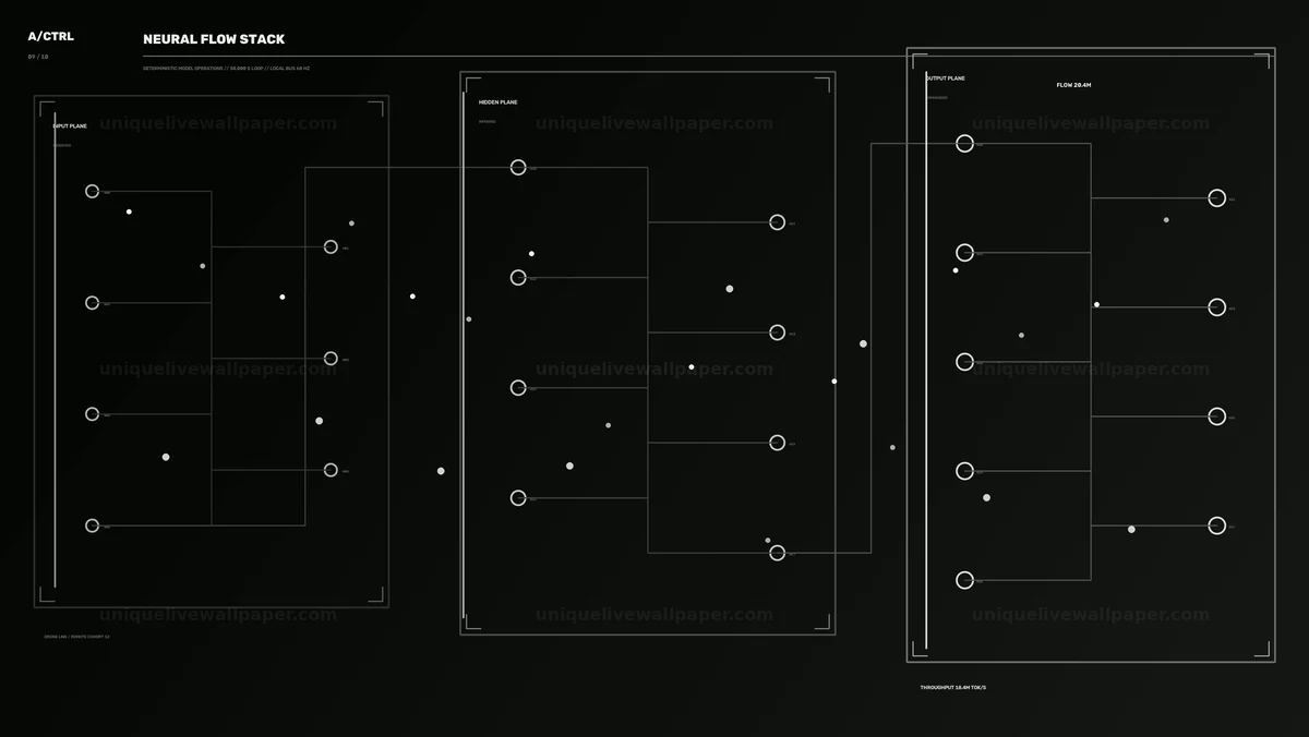 AI Algorithm Neural Flow Control Panel Seamless Loop
