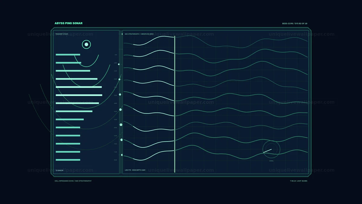 Watermarked thumbnail for Battery Energy Storage Status HUD Seamless Loop