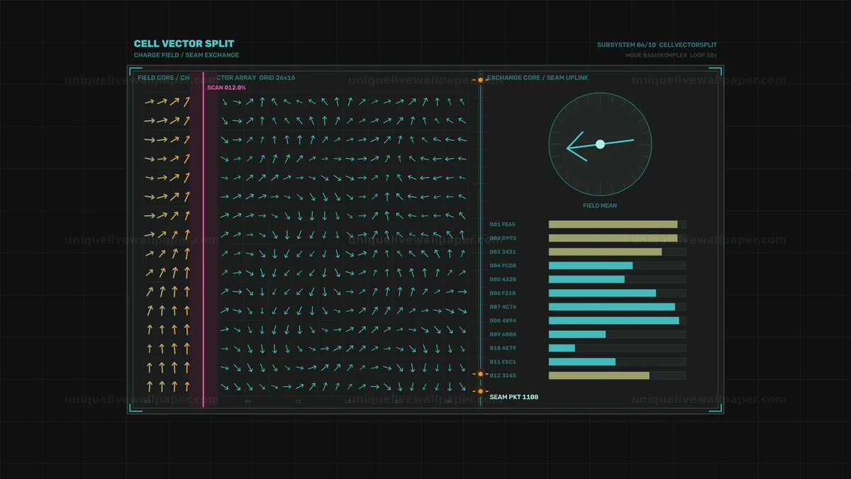 Watermarked thumbnail for Charge Field Dashboard HUD Seamless Loop