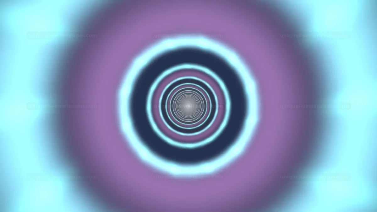 Concentric Cyan Ring Tunnel Seamless Loop