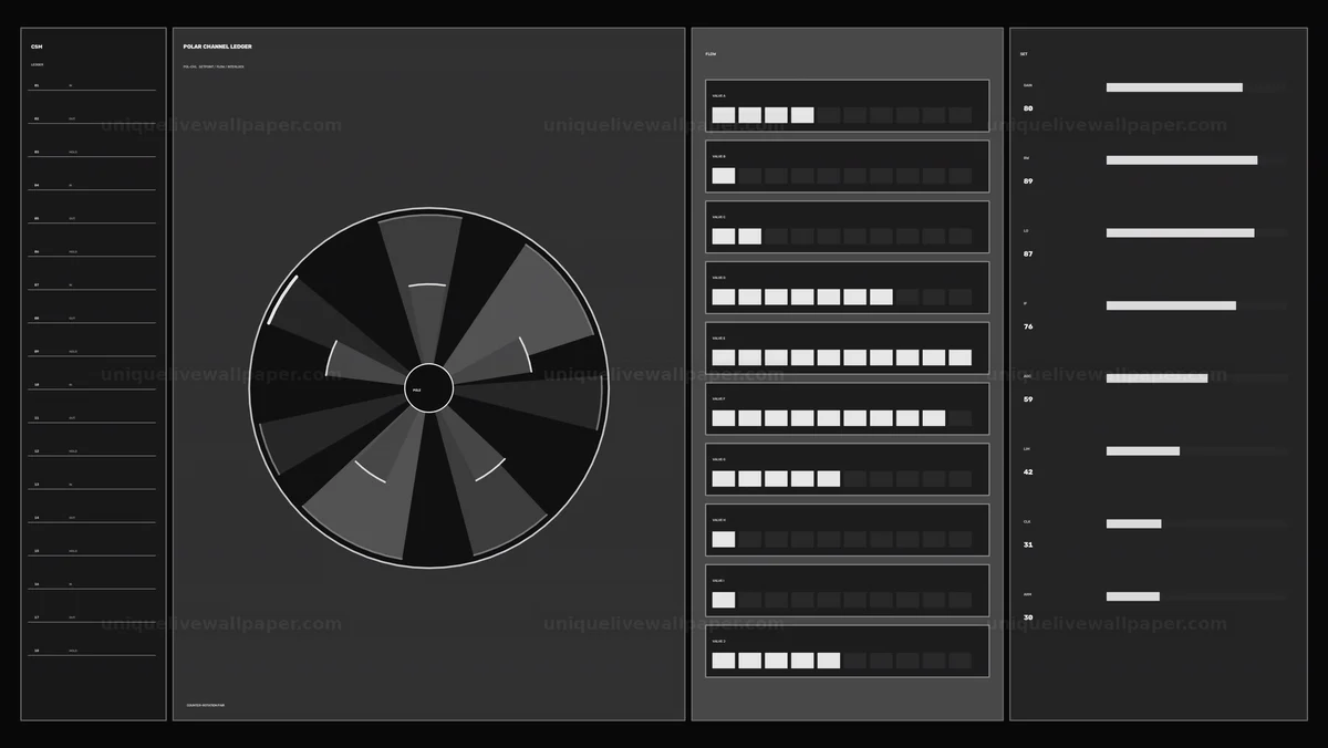 Cosmic Signal Monitoring HUD Seamless Loop