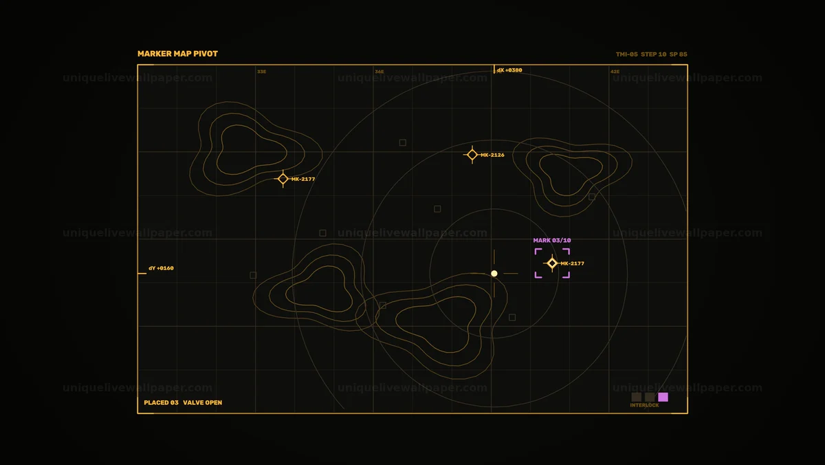 Watermarked thumbnail for Digital Target Marker Interface Seamless Loop