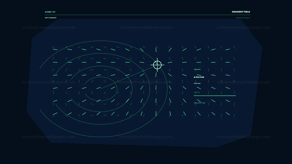 AI Algorithm Performance Display HUD Seamless Loop