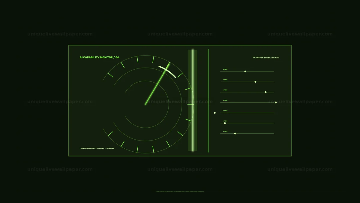 AI Capability Monitoring HUD Seamless Loop