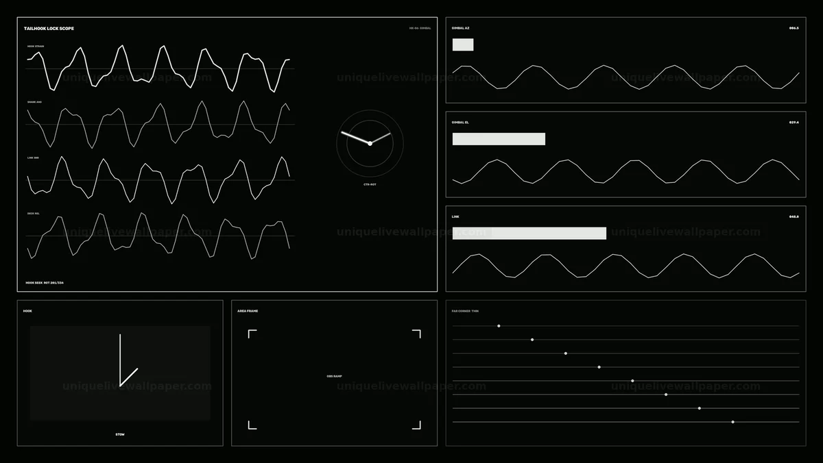 Watermarked thumbnail for Aircraft Carrier Recovery HUD Seamless Loop