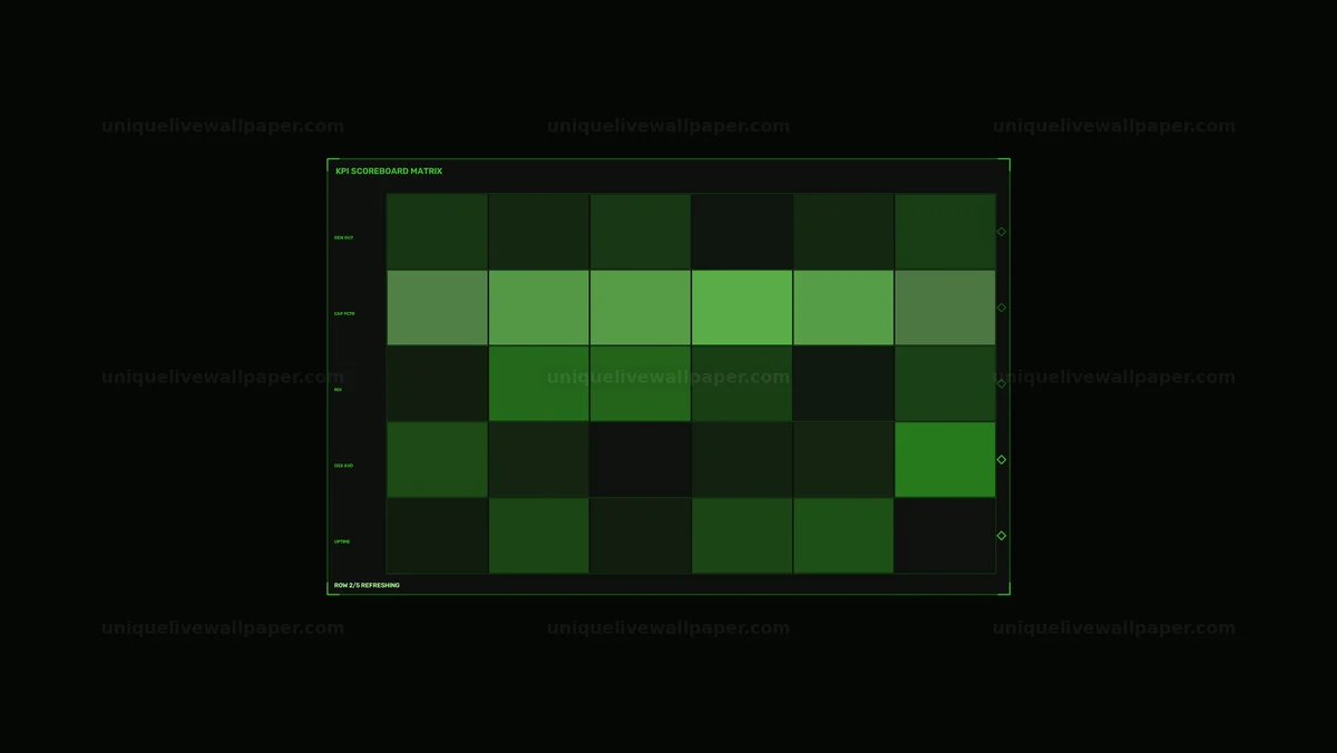 Watermarked thumbnail for Clean Energy KPI Scoreboard Matrix
