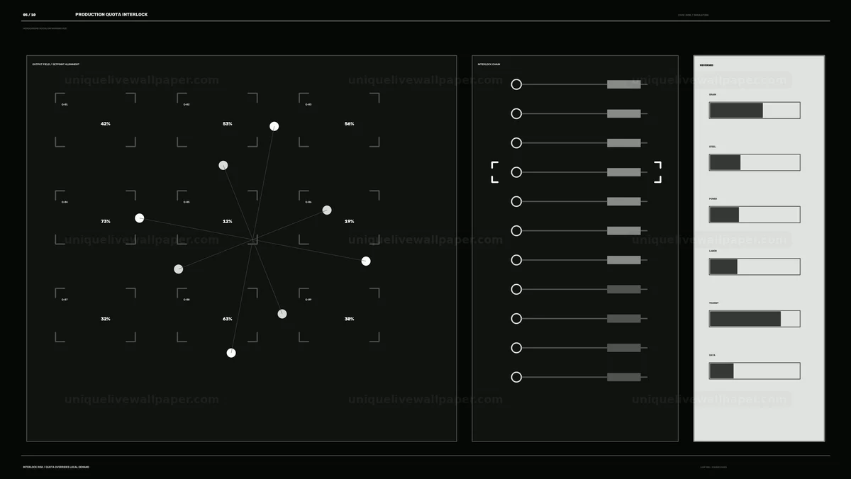 Watermarked thumbnail for Monochrome Production Quota HUD Seamless Loop