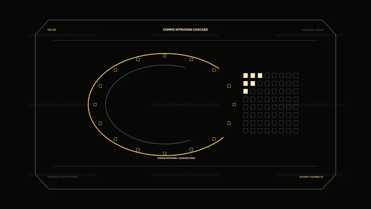 Watermarked thumbnail for Spacecraft Alert System HUD Seamless Loop