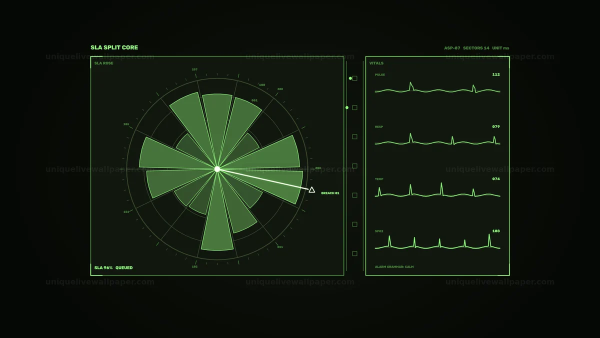 System Status Monitoring HUD Seamless Loop