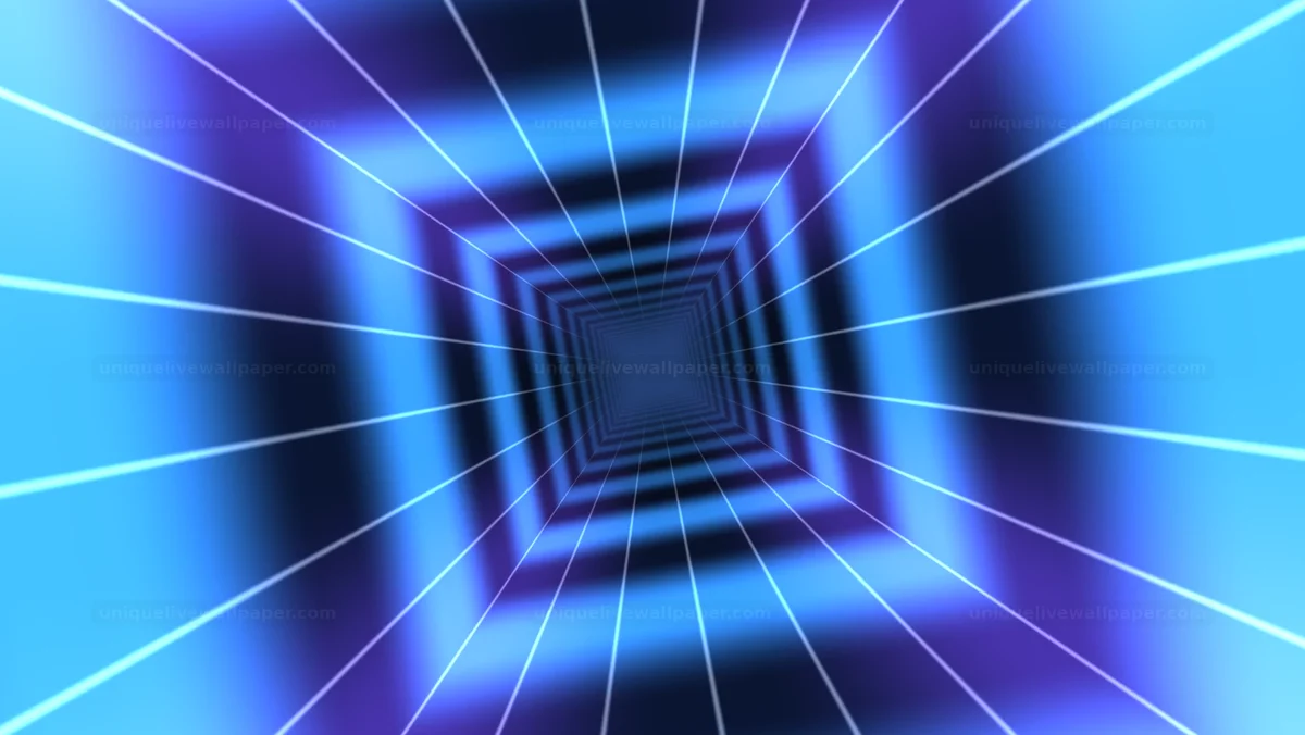 Watermarked thumbnail for Abstract Blue Geometric Tunnel Seamless Loop