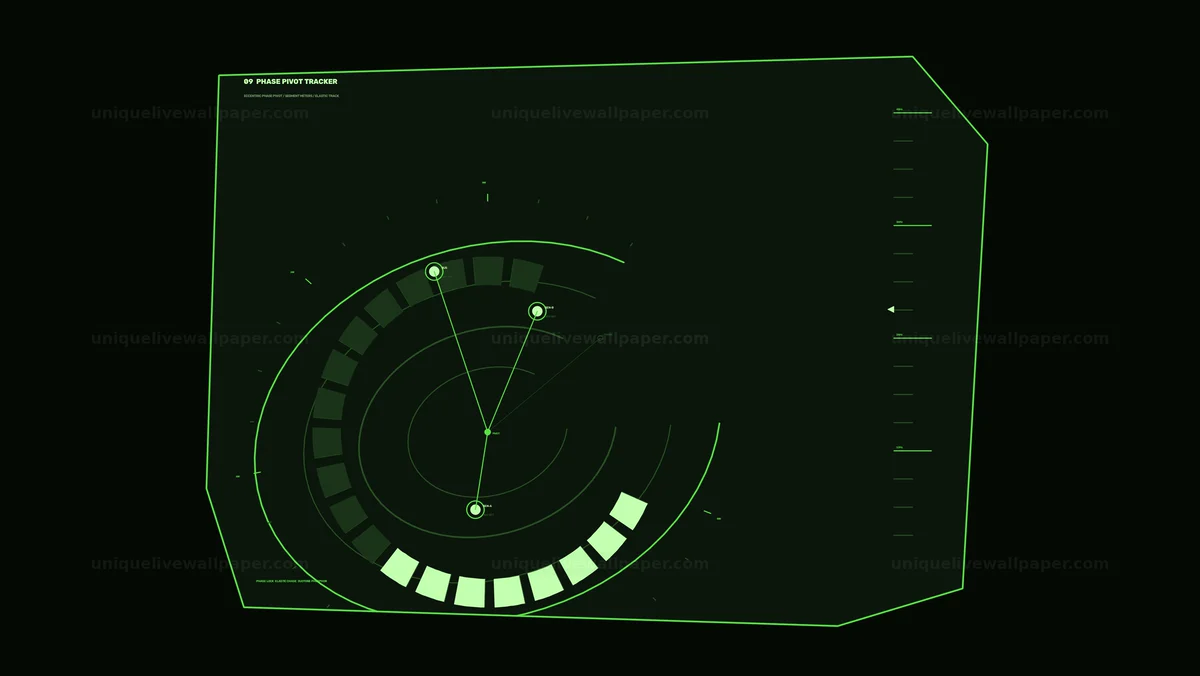 Circular Phase Pivot Tracker HUD Seamless Loop