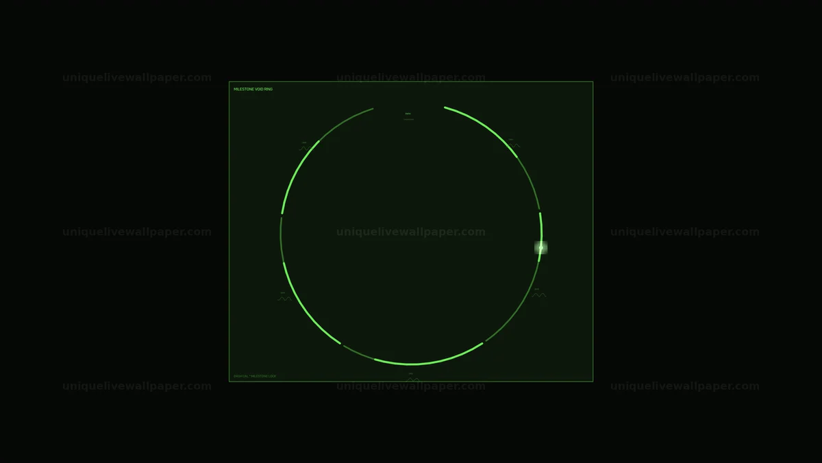 Circular Data HUD Scan Seamless Loop