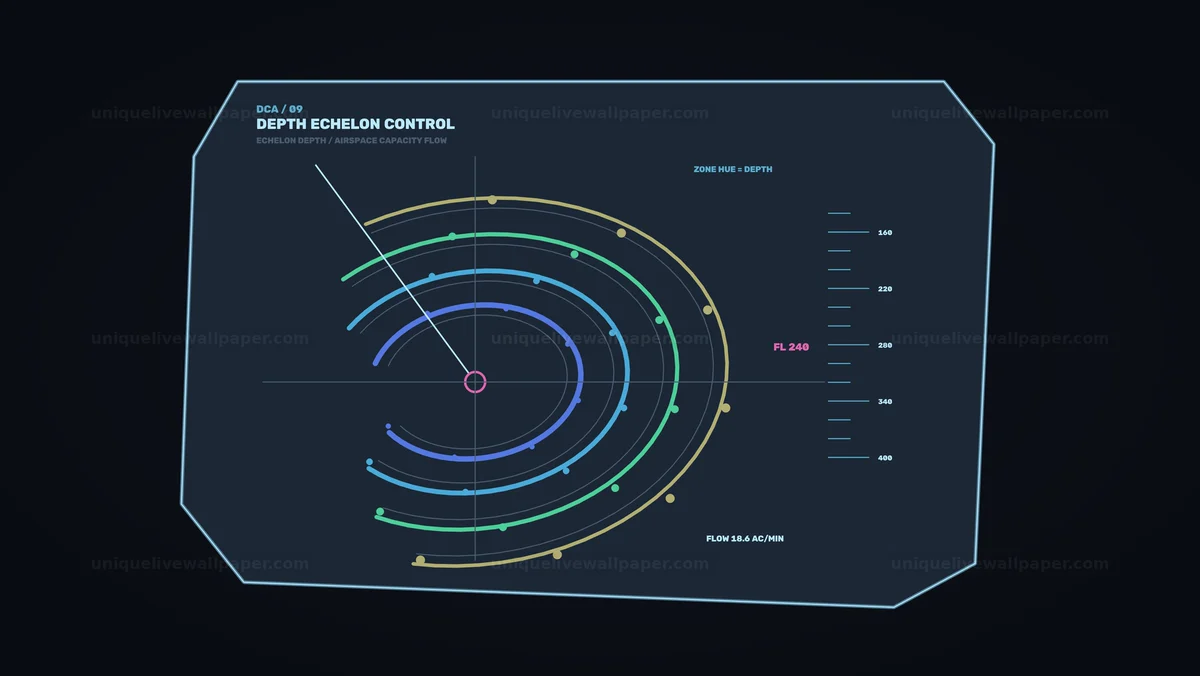 Watermarked thumbnail for Defense Command Analytics HUD Airspace Flow Seamless Loop