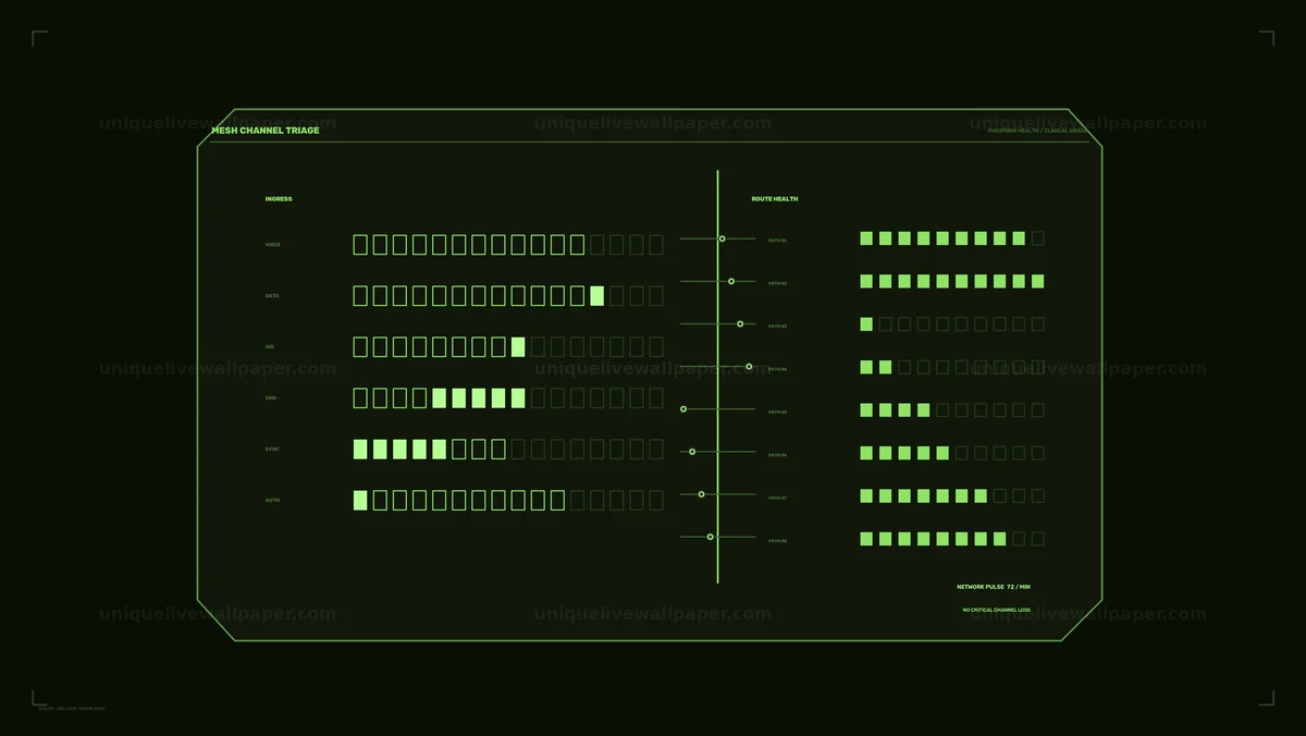 Watermarked thumbnail for Defense Communication Network HUD Channel Status Seamless Loop