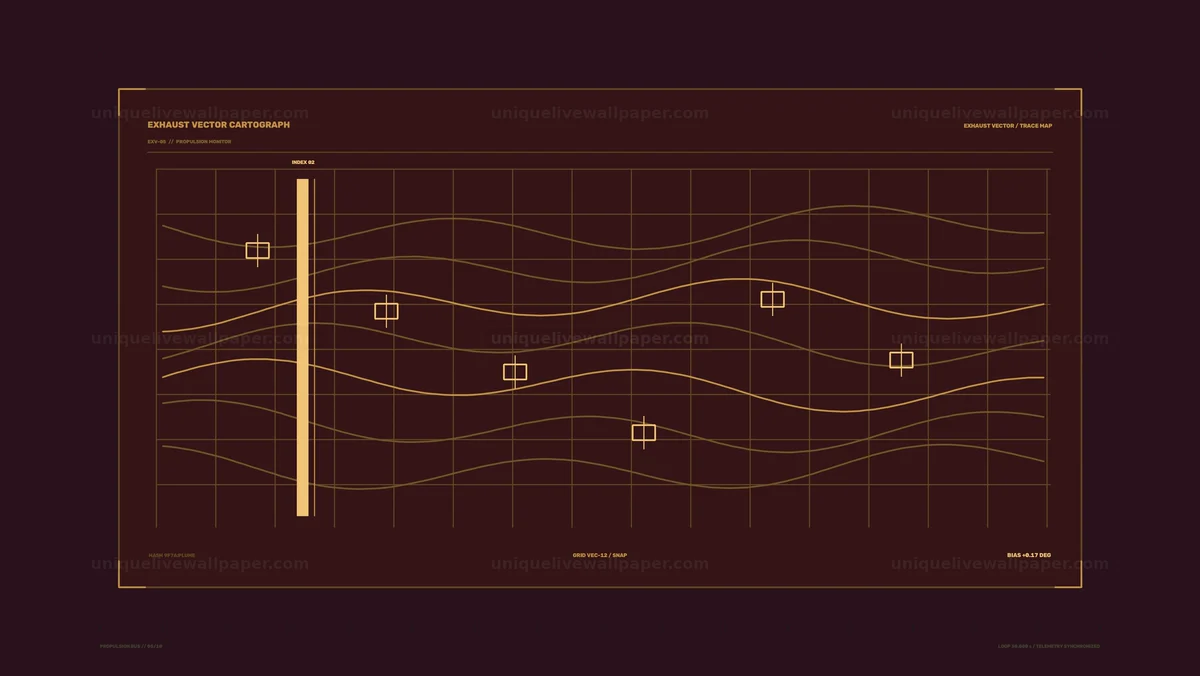 Spacecraft Propulsion Monitoring HUD Seamless Loop