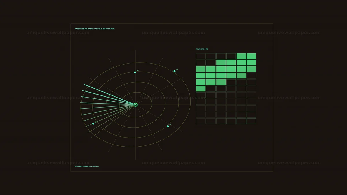 Watermarked thumbnail for Acoustic Sonar Data Visualization HUD Seamless Loop