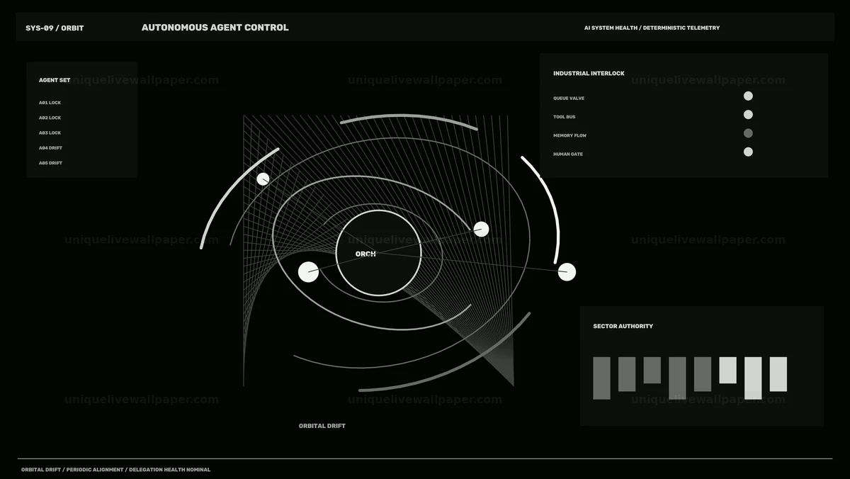 AI System Health HUD Seamless Loop