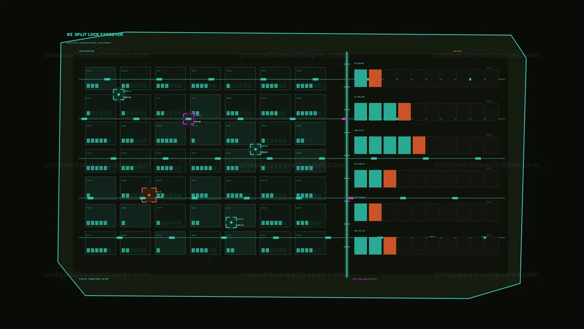 Spacecraft System Alert Diagnostic HUD Seamless Loop