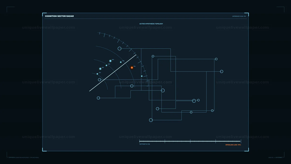 AI Cognition FUI Radar Seamless Loop