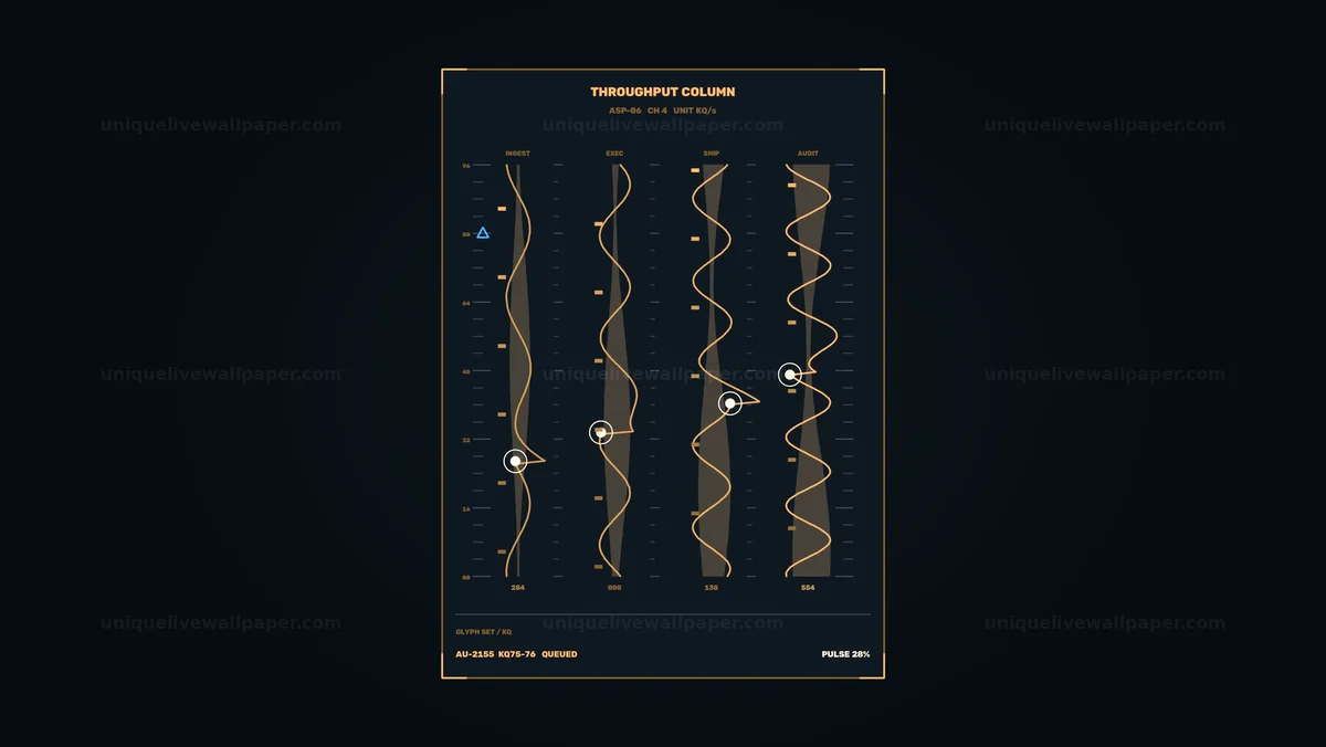 Watermarked thumbnail for Automation Throughput Status HUD Seamless Loop