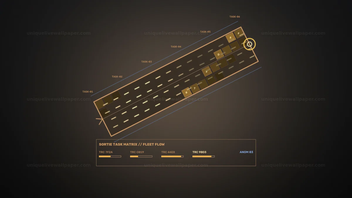 Military Fleet Monitoring Interface HUD Seamless Loop