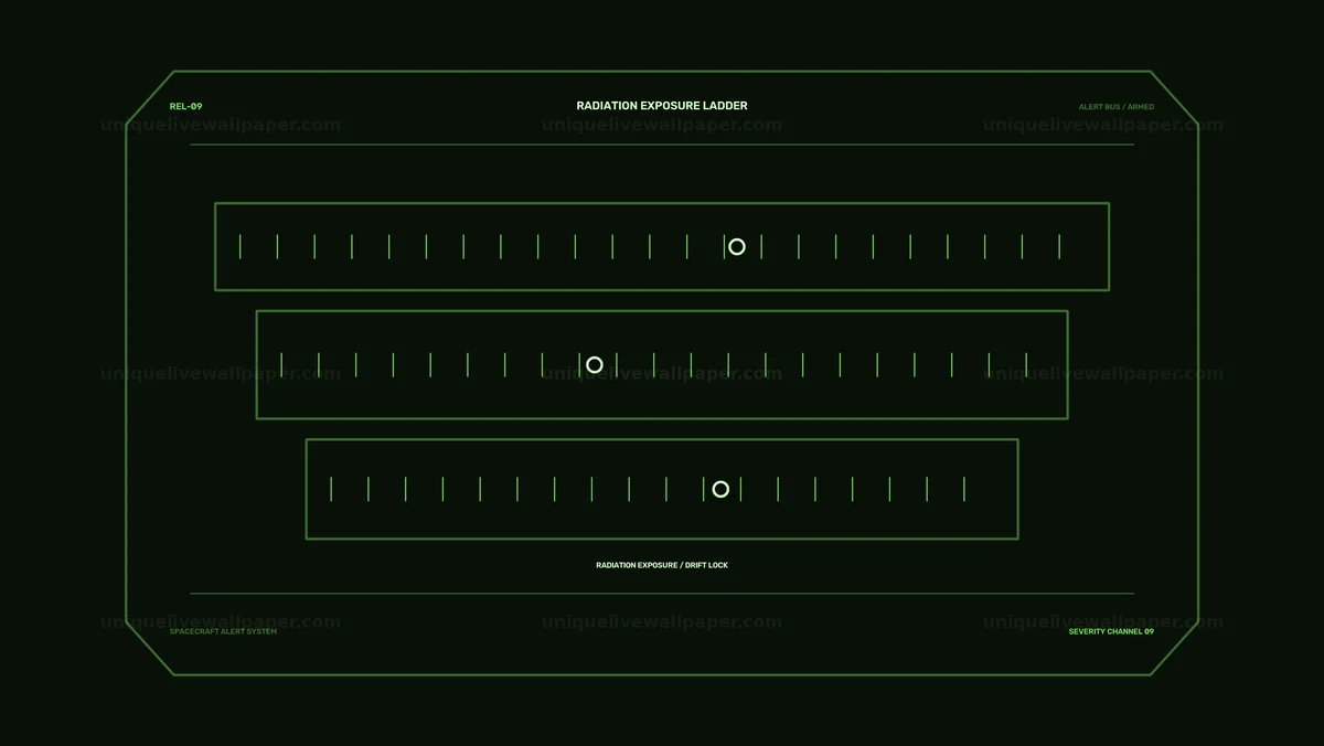 Watermarked thumbnail for Spacecraft Radiation Alert HUD Seamless Loop