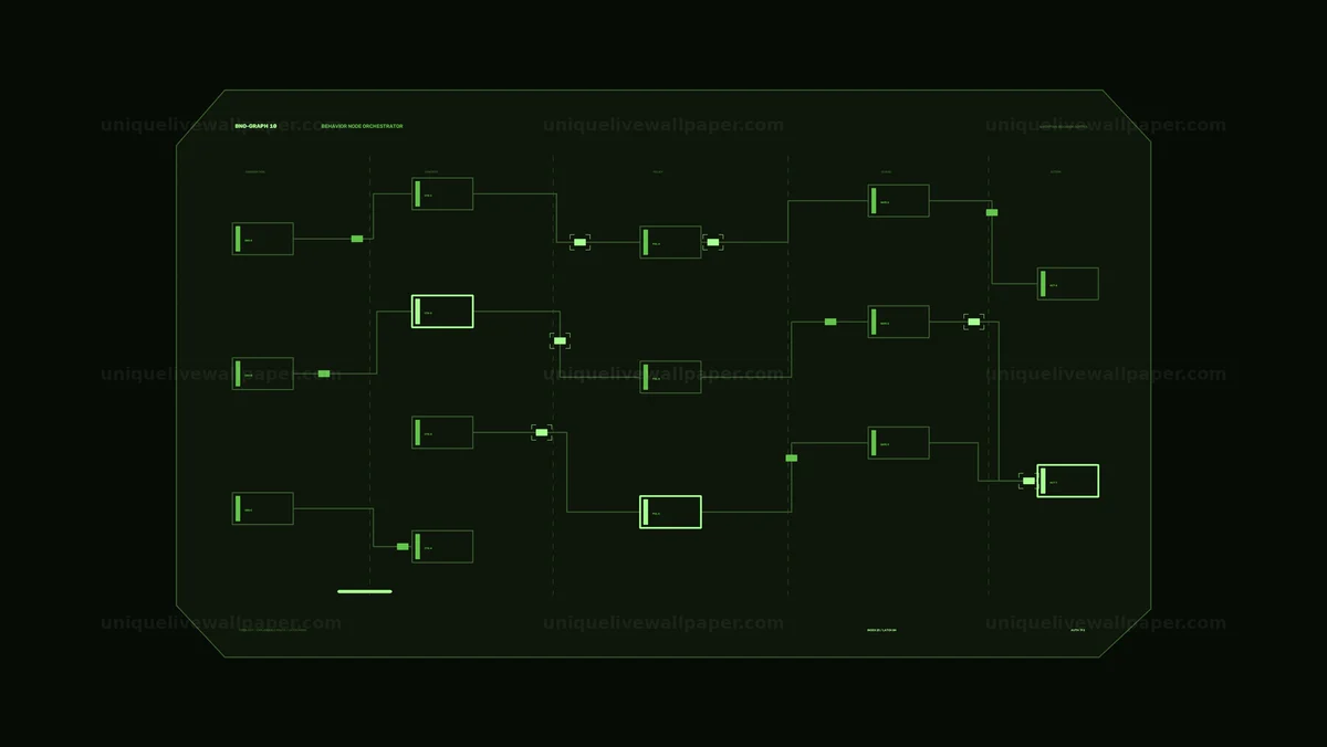 Watermarked thumbnail for Adaptive Behavior Control HUD Seamless Loop