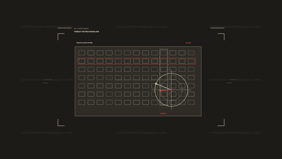 Watermarked thumbnail for AI Data Intelligence Threat Matrix Seamless Loop