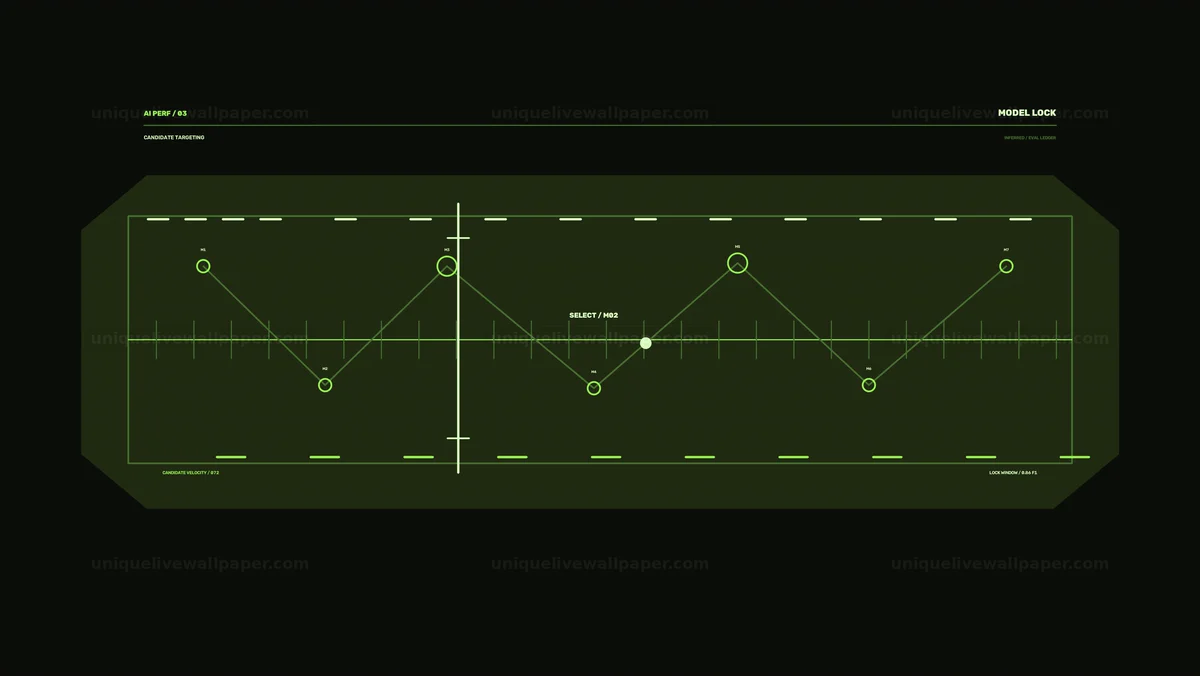 AI Algorithm Performance HUD Seamless Loop