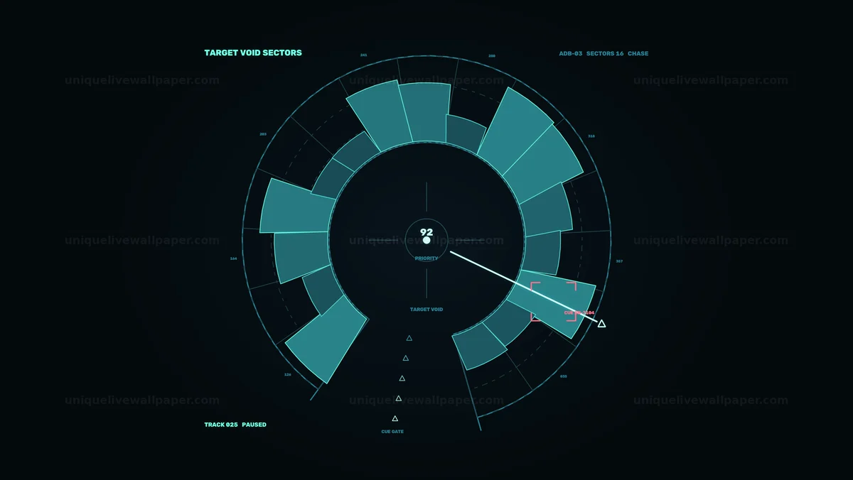 Watermarked thumbnail for AI Dashboard Radial Tracking HUD Seamless Loop