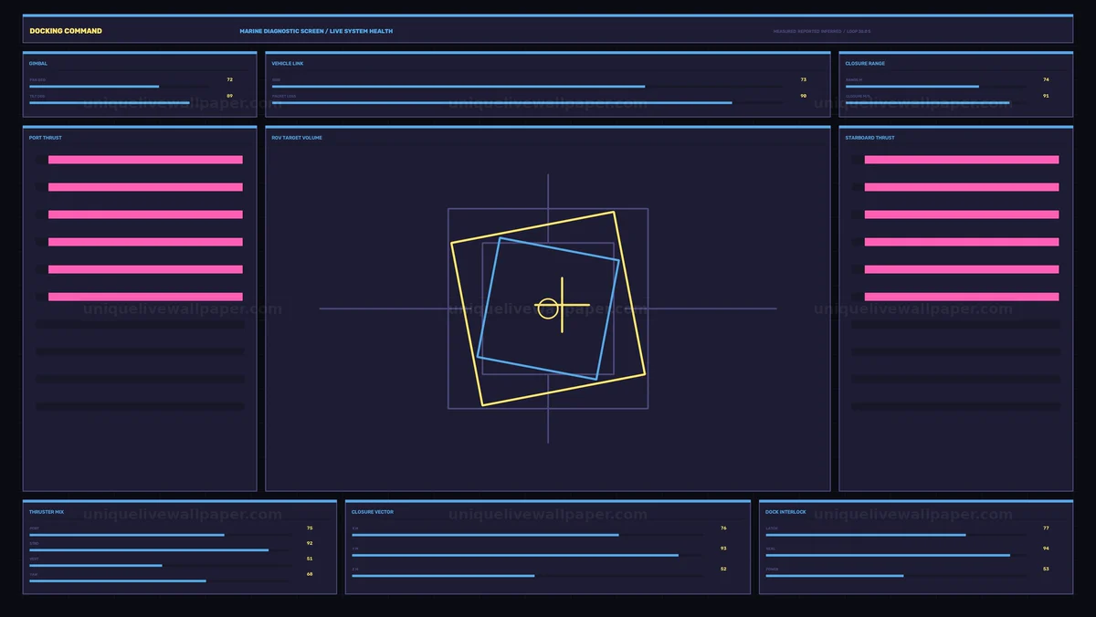 Docking Control HUD Interface Seamless Loop