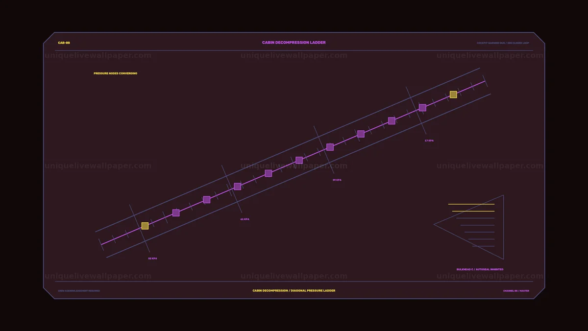 Spacecraft Cockpit Decompression Warning HUD Seamless Loop